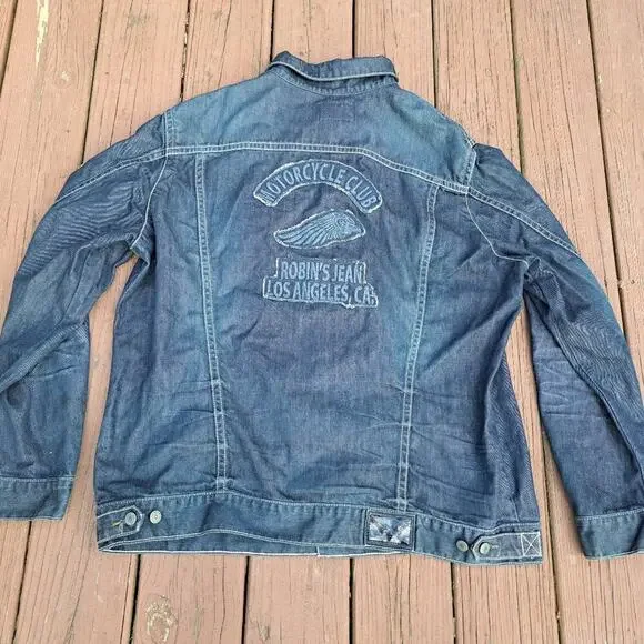 Robin's Jeans California Motorcycle Denim Jean Jacket Size